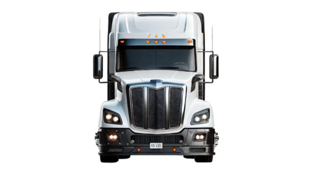 Truck lorry cargo Side view cutout PNG transparent background