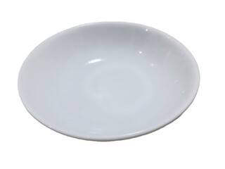 white ceramic bowl isolated on white background 