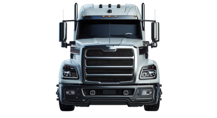 lorry cargo semi truck isolated from transparent png empty backgroun