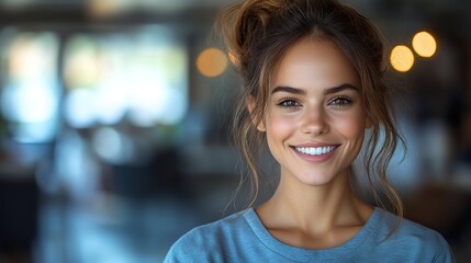 Obraz premium A smiling nurse exudes confidence and professionalism, ready to provide excellent healthcare.