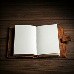 blank notebook with no text, The background of the book is pastel. The background is a classroom.