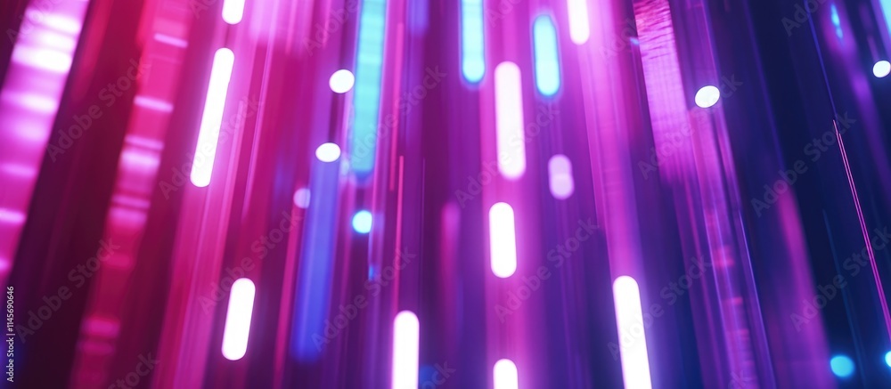 Poster vibrant bokeh background with colorful defocused lights for creative and artistic projects