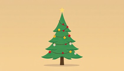 christmas tree icon or logo christmas tree. Minimalist Design Tree