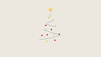 Naklejka premium christmas tree icon or logo christmas tree. Minimalist Design Tree