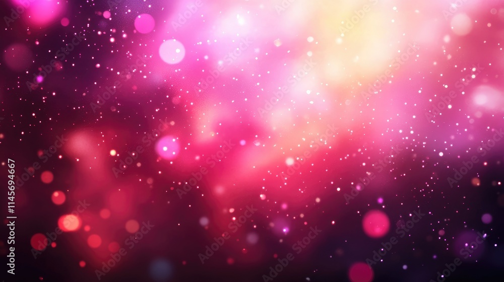 Poster colorful bokeh lights creating a dreamy abstract background with soft glowing effects suitable for f