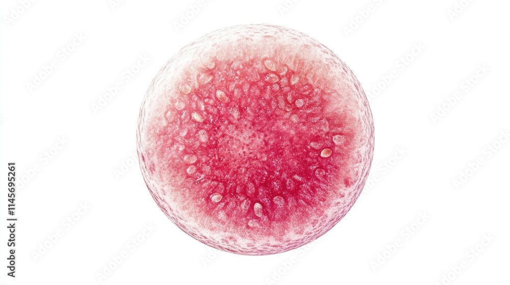 Poster organic watermelon seed in circular shape isolated on white background macro view showcasing texture