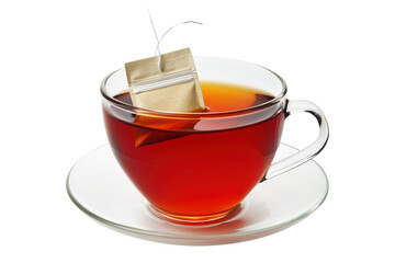 PNG Tea in Transparent Glass Cup