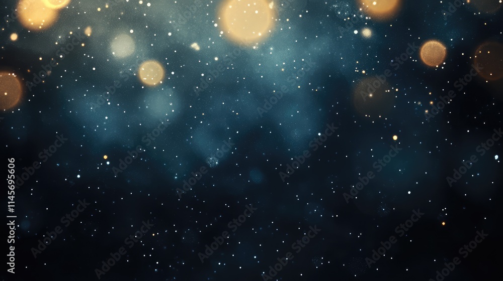 Aufkleber abstract blurred bokeh background featuring shimmering lights creating a dreamy atmosphere perfect f