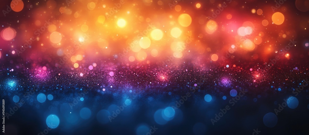 Aufkleber vibrant abstract bokeh background with colorful defocused lights for artistic design and creative pr