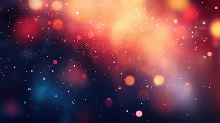 Vibrant bokeh background with soft blurred lights in multiple colors creating an abstract and dreamy atmosphere for various design projects