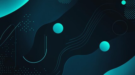 Abstract dark blue shape gradient poster set. Business marketing Modern branding strategy in abstract black gradient poster. Abstract dark blue vector poster set with business marketing concept.