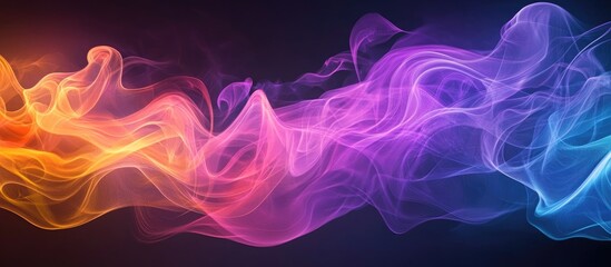 Obraz premium Colorful abstract light trails creating a vibrant and dynamic atmosphere reminiscent of celebration and festive illumination.