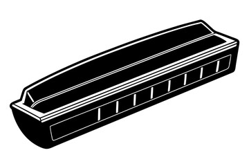 Harmonica vector illustration