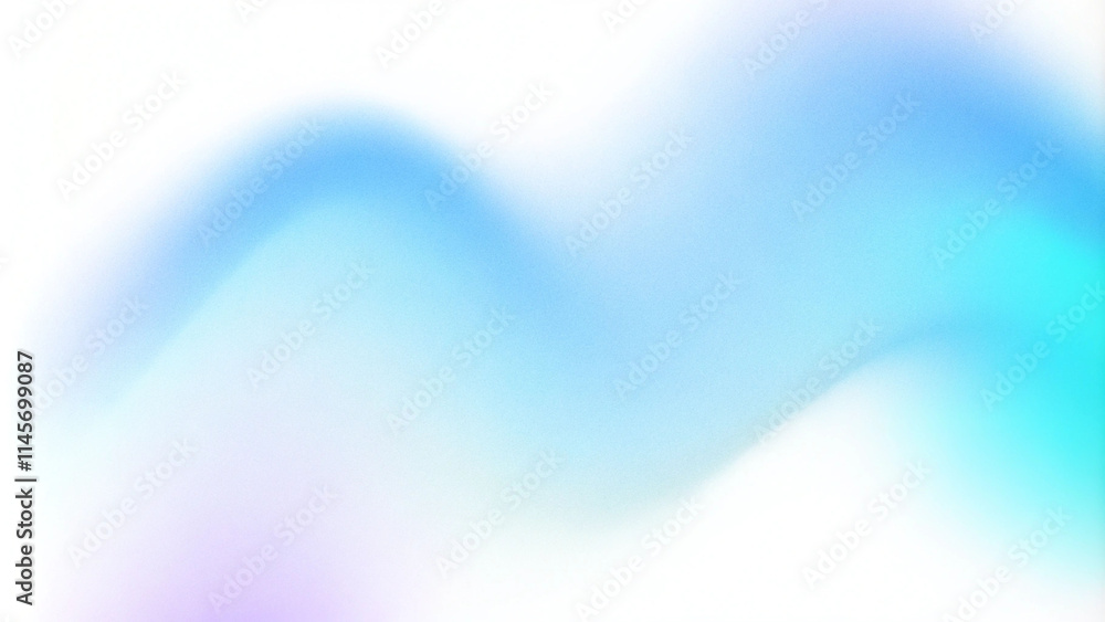 Poster Blue color gradient wave background, abstract blue grain gradation texture, blue noise texture blur abstract background. Blurred colorful gradient abstract background with modern shape element design