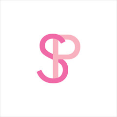 Fototapeta premium Monogram SP Logo