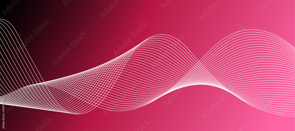 Poster abstract wave element for design. digital frequency track equalizer. stylized line art background. c