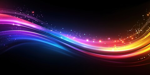 Subtle holographic abstract background with flowing gradient waves in pink, purple, and orange tones, creating a modern visual style
