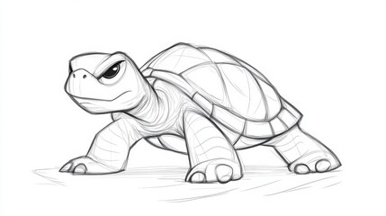 Drawing zentangle turtle for coloring page, shirt design effect, logo, tattoo and decoration.