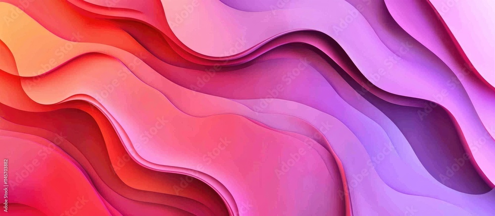 Poster colorful abstract waves creating a vibrant background ideal for celebrations and festive occasions w