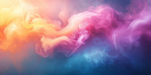 Obraz premium Soft focus abstract background with pastel pink, orange, and purple hues blending seamlessly in a dreamy composition