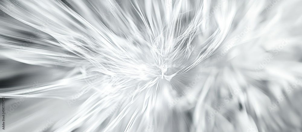 Poster silver and white abstract fireworks background with dynamic light trails creating a festive and vibr