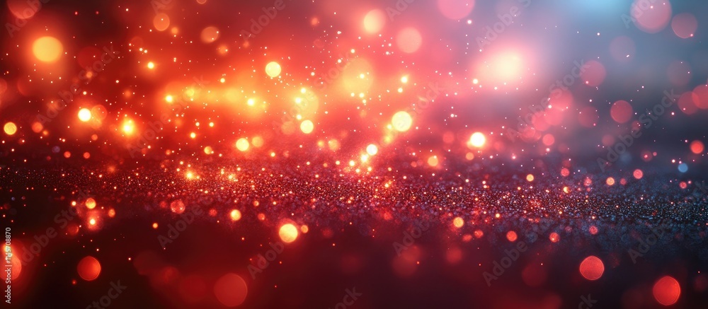Poster festive bokeh background with warm glowing lights creating a vibrant and enchanting atmosphere suita