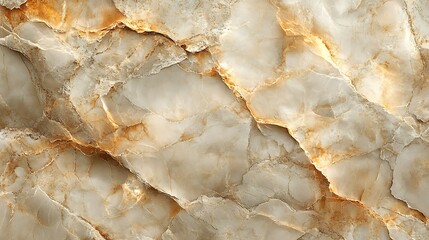 Close-up of beige and orange onyx stone texture with veins and patterns.