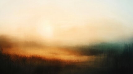 Obraz premium Abstract blurred nature landscape in soft earthy tones evoking tranquility and serenity, perfect for peaceful backgrounds or artistic projects.