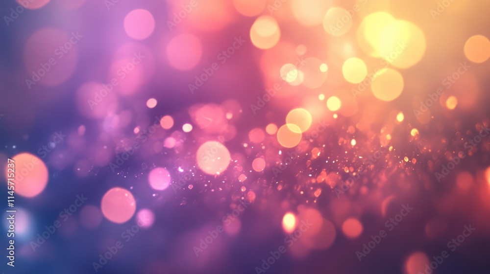 Poster colorful blurred light trails creating an enchanting background with bokeh effects for artistic and 