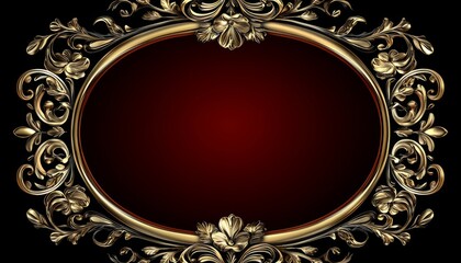 Ornate Gold Frame With Intricate Floral Design