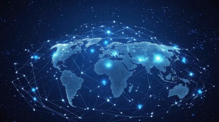 Global business structure of networking. Analysis and data exchange customer connection, HR recruitment and global outsourcing, Customer service, Teamwork, Strategy, Technology and social network