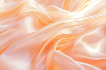 Obraz premium Delicate Peach Silk Fabric Texture