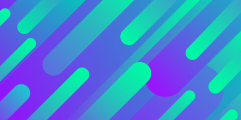 Modern and trendy abstract background with geometric shapes. This illustration can be used for your design, with space for your text (colors used Green, Turquoise, Blue, Purple, Pink).