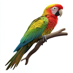Fototapeta premium 3D Parrot Isolated and White Background