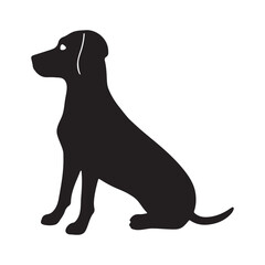 Subtle curves emphasize the dog's body structure providing a modern and organic feel.