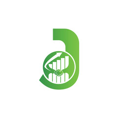 Letter J vector logo template, Colorful Letter J logo, Financial Company Logo, Financial Institute Advisors Logo Design Template Vector Icon