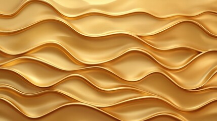 Obraz premium Elegant golden waves seamless texture ideal for modern interior wall design and decorative applications in luxury spaces.