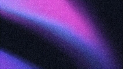 Dark purple blue black abstract grainy background, glowing vibrant color gradient shape, noise texture poster header banner cover design. Abstract blurred dark gradient background. Abstract blurred