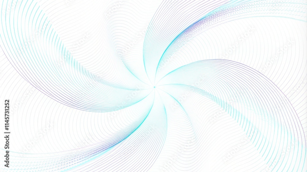 Leinwandbilder flowing particles form waves, a gradient light pattern. modern technology background. horizontal par