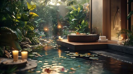 Serenity and Self-Care: A Luxurious Spa Setup for Relaxation