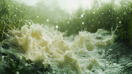 Mold Growth Due to Chemical Contamination in Natural Environment with Grass