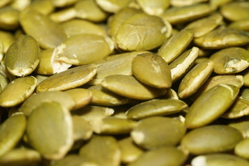 Bunch of pumpkin seeds 