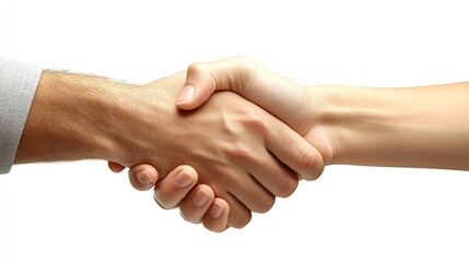 Business people shake hands in a meeting, symbolizing partnership, trust, and agreement in a team interview, recruitment, or collaboration negotiation.