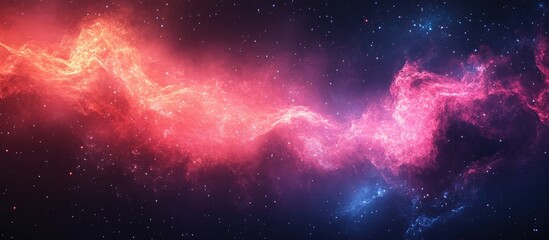Fototapeta premium Vibrant cosmic nebula background for spectacular celebrations and creative designs in digital art and advertising.