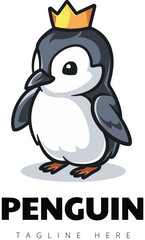 penguin with a crown 