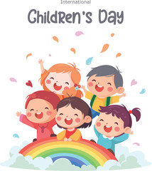 Fototapeta premium children day illustration