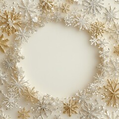 Frame Christmas background with copy space