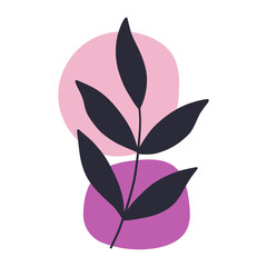 Botanical plant abstract background