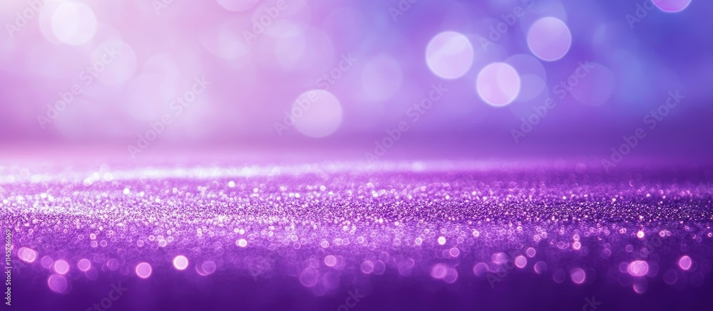 Poster vibrant abstract background with soft defocused circular bokeh lights in purple hues creating a fest