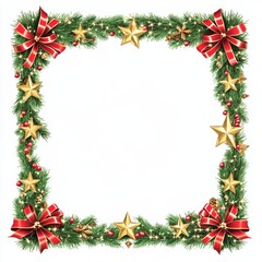 Frame Christmas background with copy space